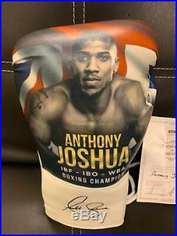 Anthony Joshua Signed Boxing Glove's with Certificate of Authenticity COA NEW