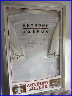 Anthony Joshua Signed Robe Framed With Coa
