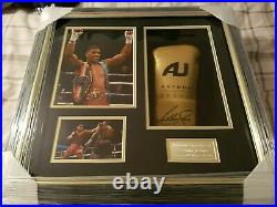 Anthony joshua limited edition signed boxing glove In Photo Frame box with COA