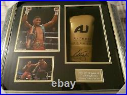 Anthony joshua limited edition signed boxing glove In Photo Frame box with COA