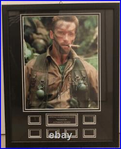 Arnold Schwarzenegger Predator 2520cm / 108 inches signed and framed with COA