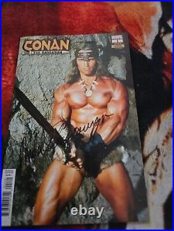 Arnold Schwarzenegger Signed Comic With Sketch Comic COA