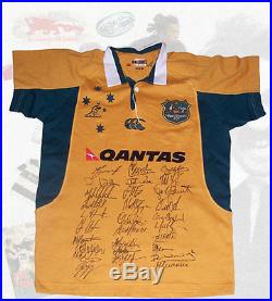 Australia Signed Rugby Jersey, 2005 Wallaby Squad 29 Autographs With Coa