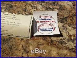 Authentic Autographed Barry Bonds Baseball Ball with COA Scoreboard