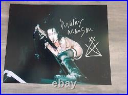 Authentic Signed Marilyn Manson Autographed 10 X 8 Photo With Drawing Coa Real