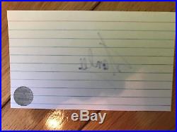 Authentic Stan Lee Signed Index Card With Coa
