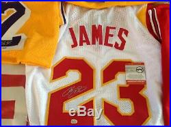 Autograph Jersey Lot 7 Big Names Lebron James/ Magic /ball/rodman More With Coa