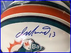 Autographed Full Size Authentic Miami Dolphins Helmet with COA