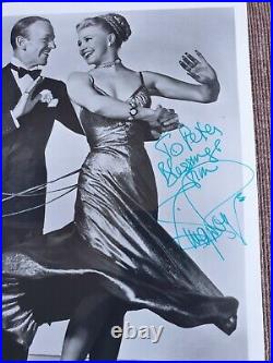 Autographed GINGER ROGERS signed 8x10 photo dancing with FRED ASTAIRE +COA