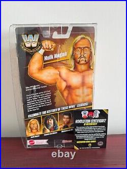 Autographed Hulk Hogan WWE Mattel Elite Series 22 with COA and protective case