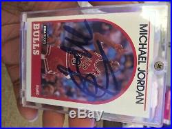 Autographed Michael Jordan 1989 NBA Hoops Card #200! With COA
