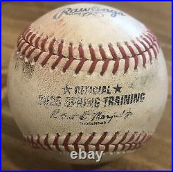 Autographed Mike Trout Los Angeles Angels 2020 Sring Training Baseball With Coa