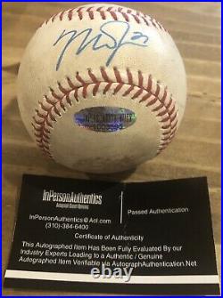 Autographed Mike Trout Los Angeles Angels 2020 Sring Training Baseball With Coa