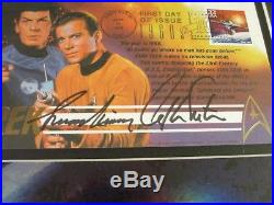 Autographed Signed William Shatner & Leonard Nimoy USPS Star Trek LE with COA