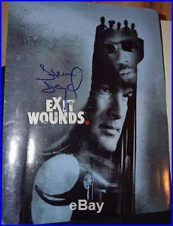 Autographed Steven Seagal Exit Wounds Official Press Kit 2 Autographs With Coa