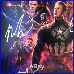 Avengers cast original SIGNED PHOTO 12X8 WITH COA