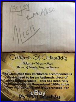 Avicii Signed Autograph With Hand Written Message ENJOY THE MUSIC RARE COA