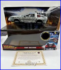 BACK TO THE FUTURE II 2 DELOREAN Signed by MICHAEL J FOX with COA and PICTURE