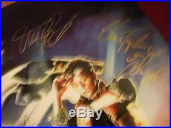BACK TO THE FUTURE SIGNED UK QUAD POSTER 8 signatures! Silvestri etc with COA