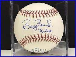 BARRY BONDS Autographed ROMLB With 762 HR Inscription With Barry Bonds COA