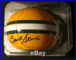 BART STARR Signed/Autographed MINI-HELMET Riddell Green Bay Packers HOF with COA
