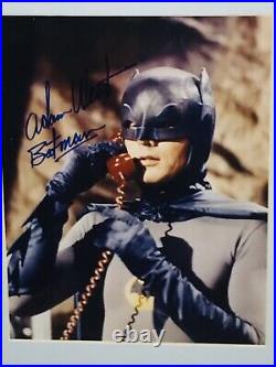 BATMAN ADAM WEST Signed iconic picture framed with COA