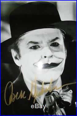 BATMAN movie photo signed by JACK NICHOLSON Joker, with COA, 8x10