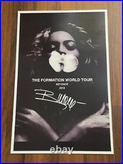 BEYONCE POSTER 11x17 SIGNED & AUTHENTICATED with COA