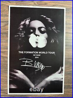 BEYONCE POSTER 11x17 SIGNED & AUTHENTICATED with COA