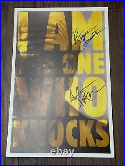 BREAKING BAD SHOW POSTER 11x17 SIGNED & AUTHENTICATED with COA