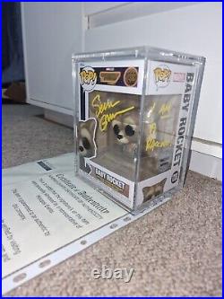 Baby Rocket Funko Pop #1208 Signed by Sean Gunn 100% Authentic With COA