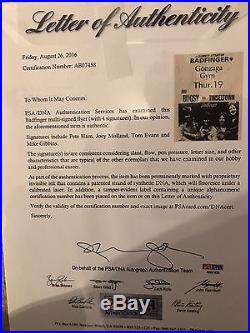 Badfinger Beatles Autographs Signed Concert Flyer / Poster with PSA/DNA Full COA