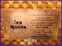 Barry Bonds Autographed Batting Helmet Authentic Diamond Collection With Coa