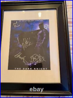 Batman The Dark Night Autographed Photo With COA