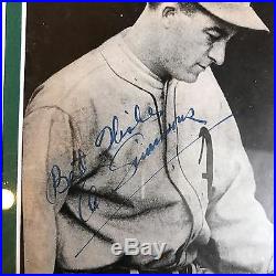 Beautiful 1930's Al Simmons Signed Autographed Custom Framed Photo With JSA COA