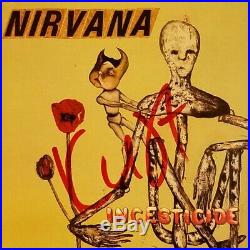 Beautiful Kurt Cobain Original Nirvana Signed Autograph Incesticide CD With Coa