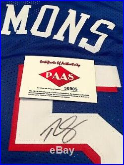 Ben Simmons Autographed Signed Jersey with COA Philadelphia 76ers