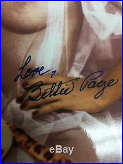 Bettie Page Autograph Signed Photo Nude 8 X 10 With COA
