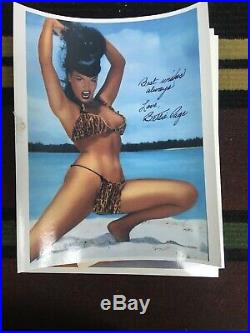 Bettie Page Signed Autograph 8 X 10 With COA