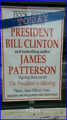Bill Clinton & James Patterson Signed Book The President Is Missing With Jsa Coa