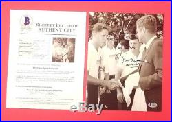 Bill Clinton Signed 8x10 Photo Pictured With Jfk John F Kennedy Beckett Bas Coa