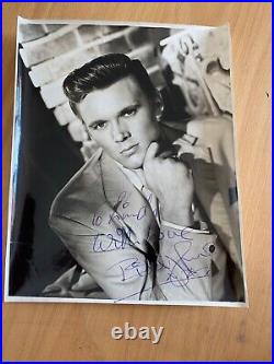 Billy Fury Vintage Signed Photograph With Coa