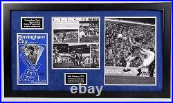 Birmingham City Trevor Francis Hand Signed And Endorsed Frame Superb With COA