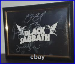 Black Sabbath Ozzy- Hand Signed Photo With Coa Autographed Framed Photo
