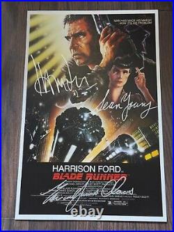 Blade Runner Signed Movie Poster 11x17 with COA Authentic Memorabilia