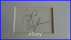 Bob Dylan Autograph A Vintage Signed White Card With Roger Epperson Coa