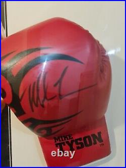Boxing Legends Mike Tyson & Evander Holyfield Signed Boxing Gloves (with COA)