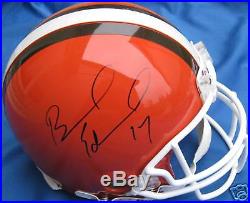 Braylon Edwards FULL SIZE Authentic Browns Helmet Autographed with COA