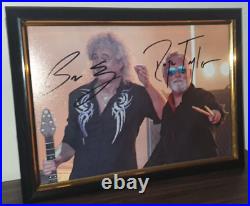 Brian May And Roger Taylor Queen Hand Signed Autographed With Coa Framed