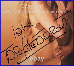 Brigitte Bardot Hand Signed Photo in Handmade Wooden Display with COA